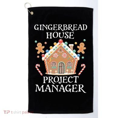 Gingerbread House Project Manager Cookie Baking Christmas Golf Towel