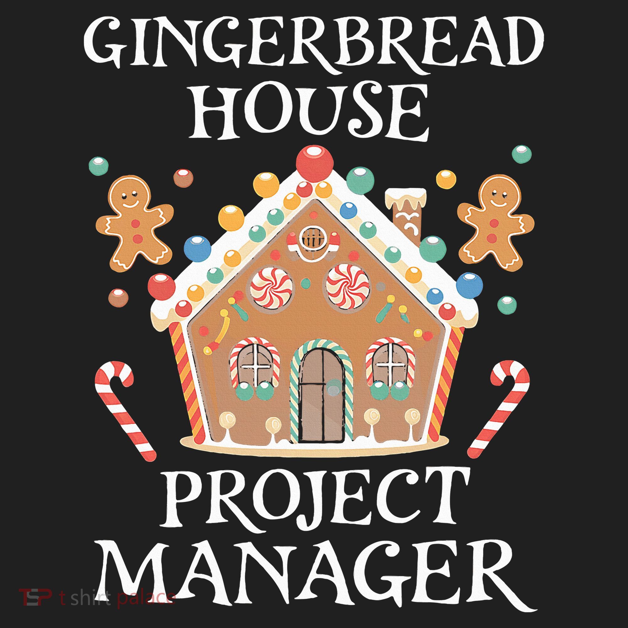 Gingerbread House Project Manager Cookie Baking Christmas Golf Towel