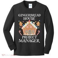 Gingerbread House Project Manager Cookie Baking Christmas Kids Long Sleeve Shirt thumb 0