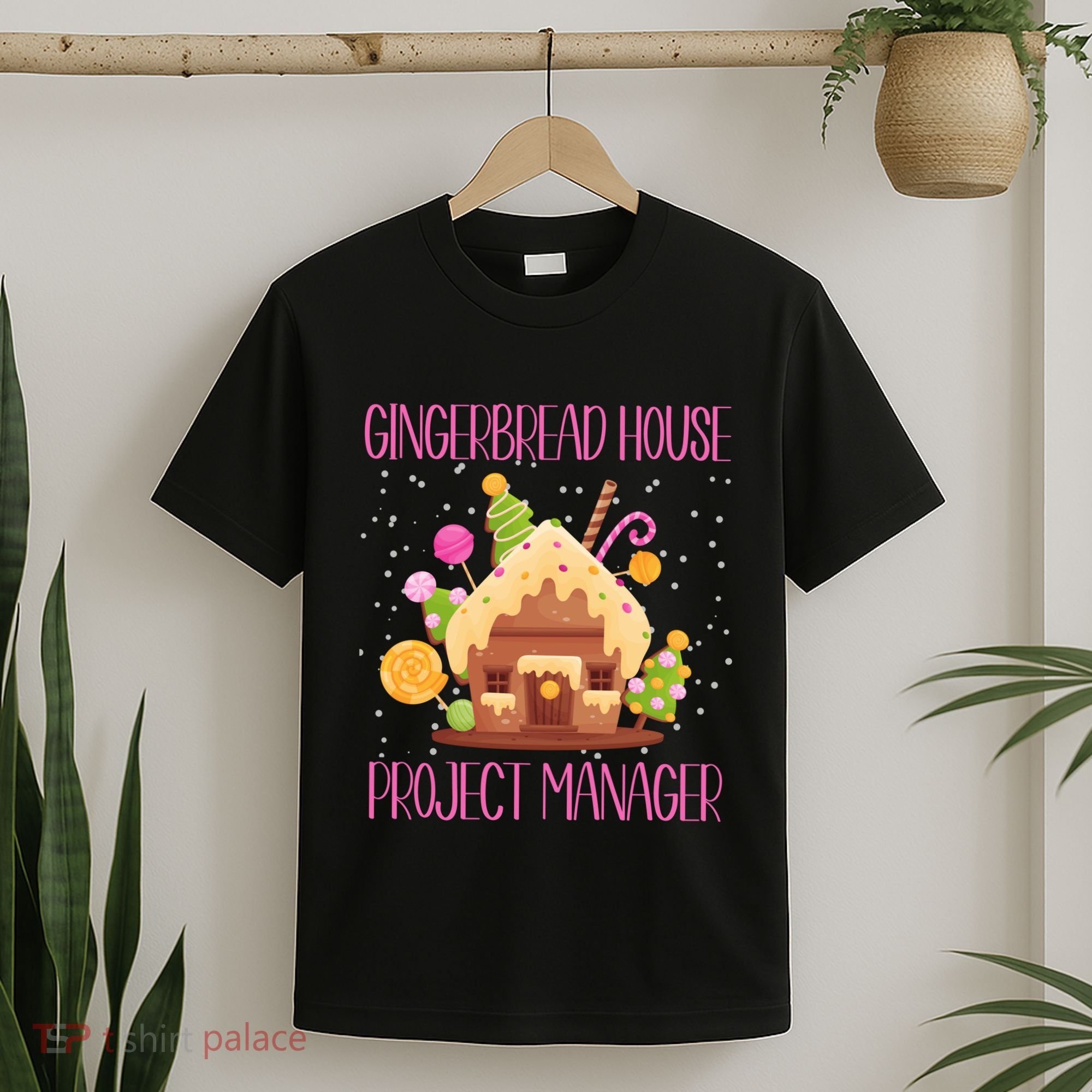 Gingerbread House Project Manager Family Matching T-Shirt