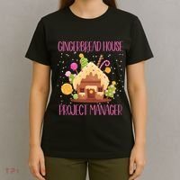 Gingerbread House Project Manager Family Matching T-Shirt thumb 4