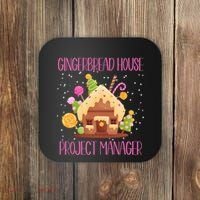 Gingerbread House Project Manager Family Matching Coaster thumb 0