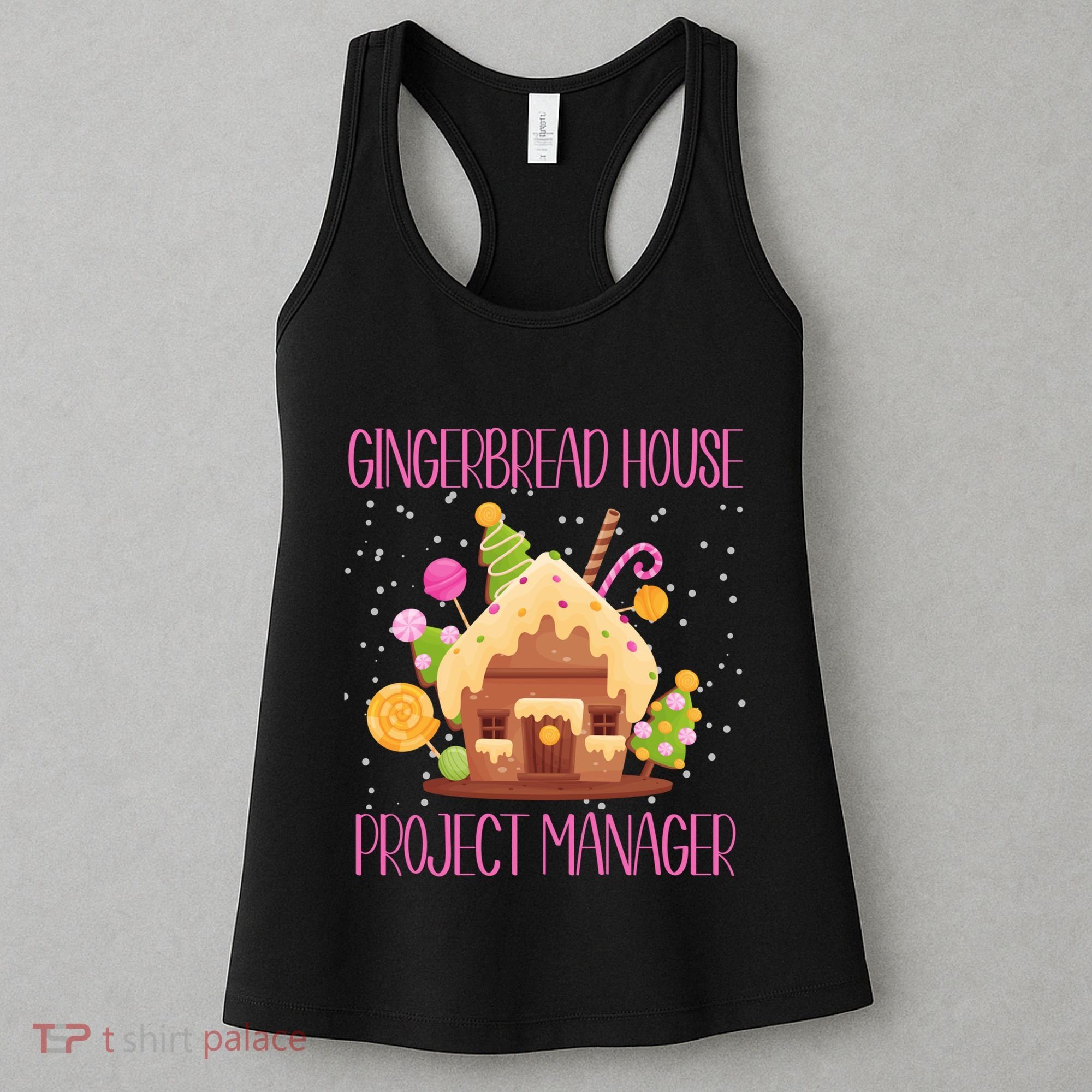 Gingerbread House Project Manager Family Matching Women's Tank Top
