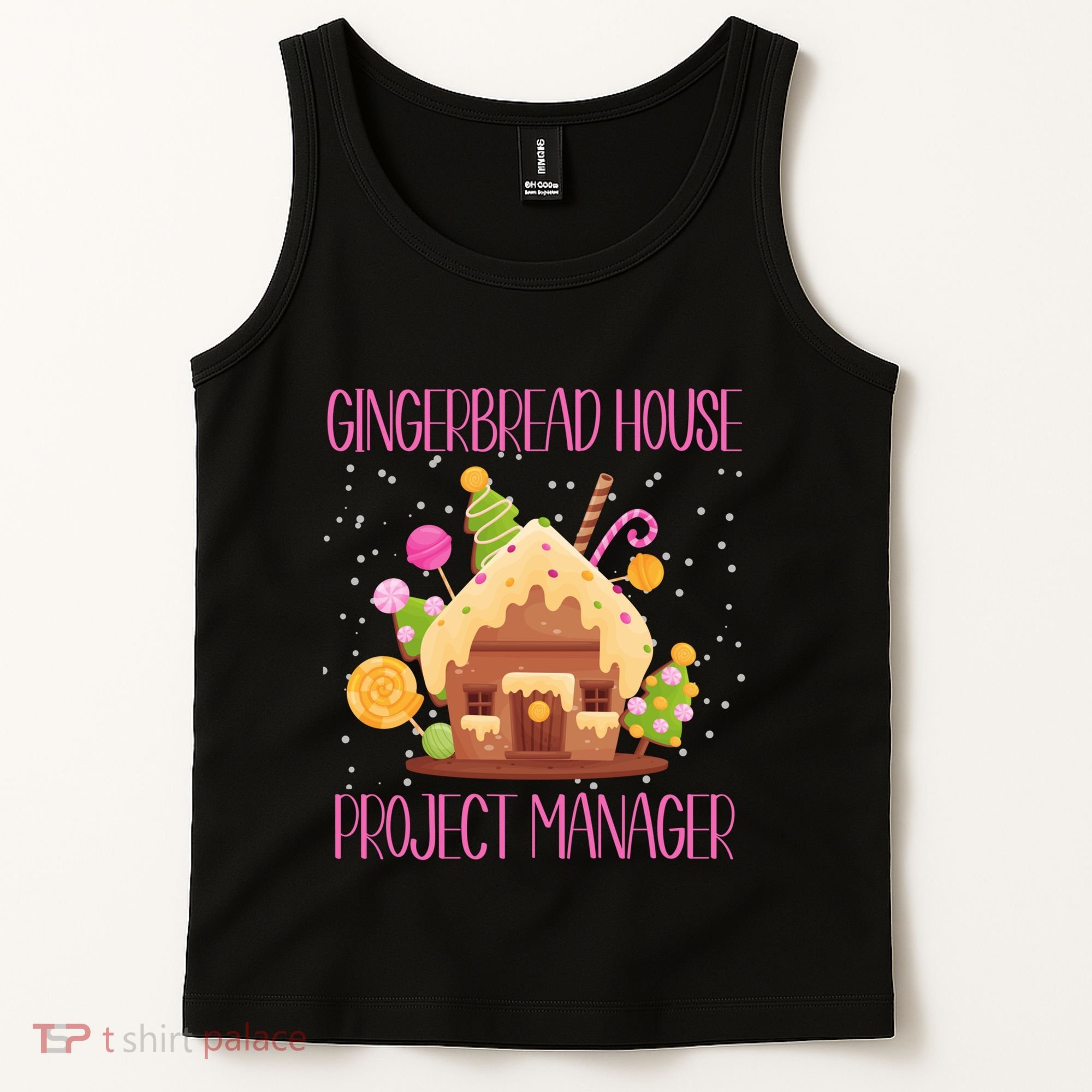 Gingerbread House Project Manager Family Matching Tank Top