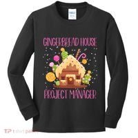 Gingerbread House Project Manager Family Matching Kids Long Sleeve Shirt thumb 0