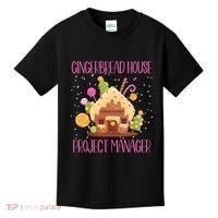 Gingerbread House Project Manager Family Matching Kids T-Shirt thumb 0