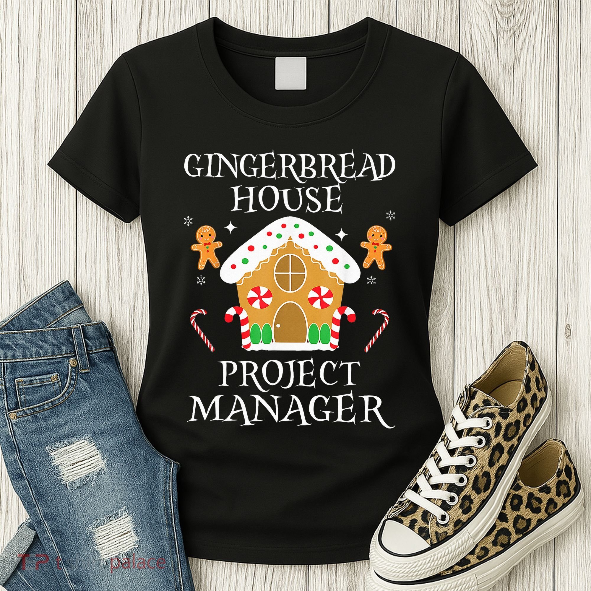Gingerbread House Project manager Decorating  Women's T-Shirt