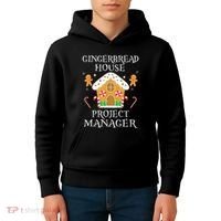 Gingerbread House Project manager Decorating  Kids Hoodie thumb 4