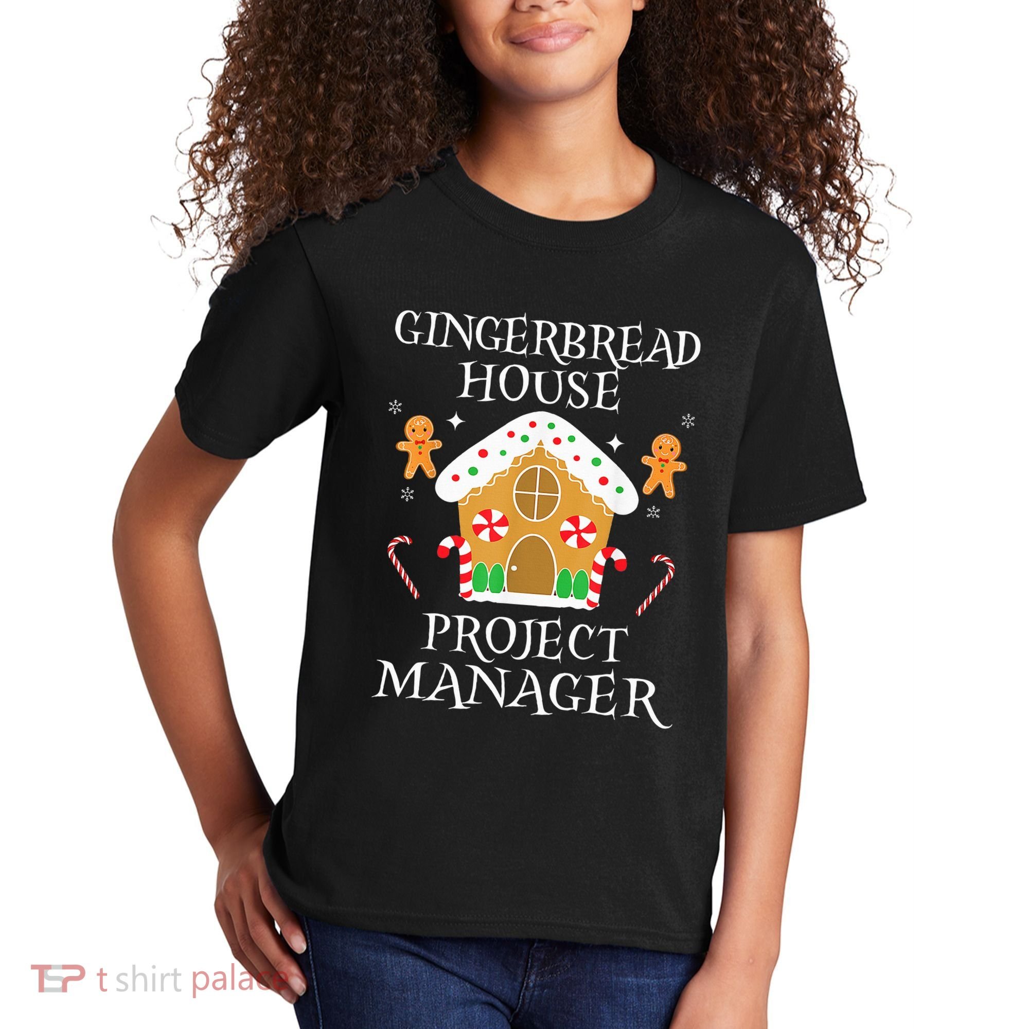 Gingerbread House Project manager Decorating  Kids T-Shirt