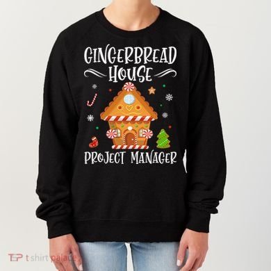 Gingerbread House Project Manager Baking Xmas Pajamas Women's Sweatshirt