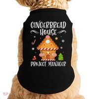 Gingerbread House Project Manager Baking Xmas Pajamas Doggie Tank thumb 0