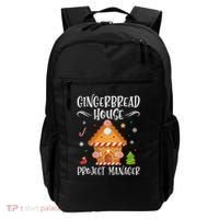 Gingerbread House Project Manager Baking Xmas Pajamas Backpack thumb 0