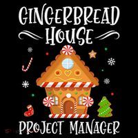 Gingerbread House Project Manager Baking Xmas Pajamas Women's Hoodie thumb 2