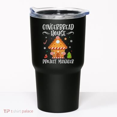Gingerbread House Project Manager Baking Xmas Pajamas Tumbler