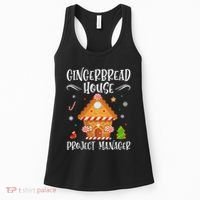 Gingerbread House Project Manager Baking Xmas Pajamas Women's Tank Top thumb 0
