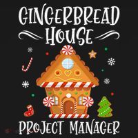 Gingerbread House Project Manager Baking Xmas Pajamas Women's Tank Top thumb 5