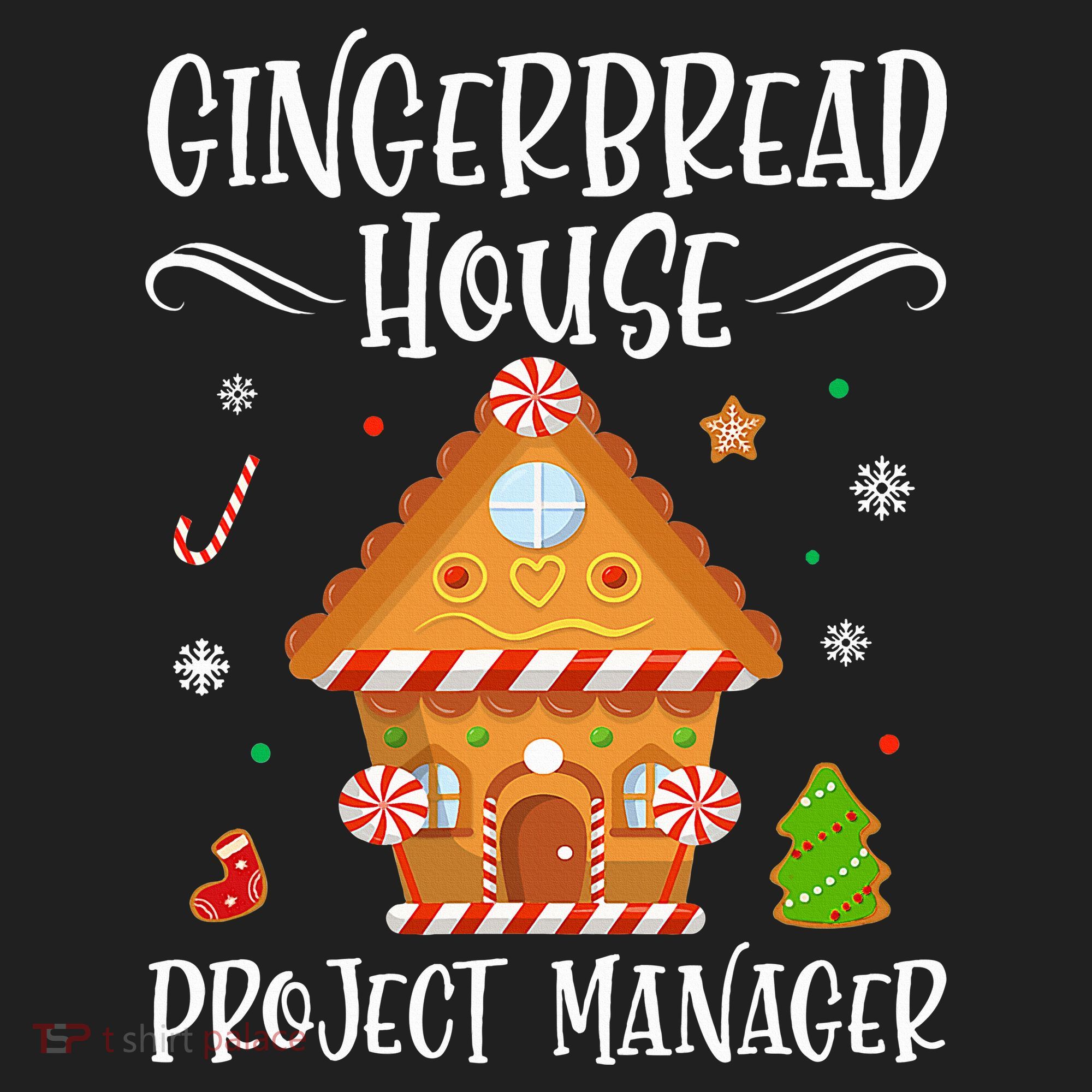 Gingerbread House Project Manager Baking Xmas Pajamas Hat