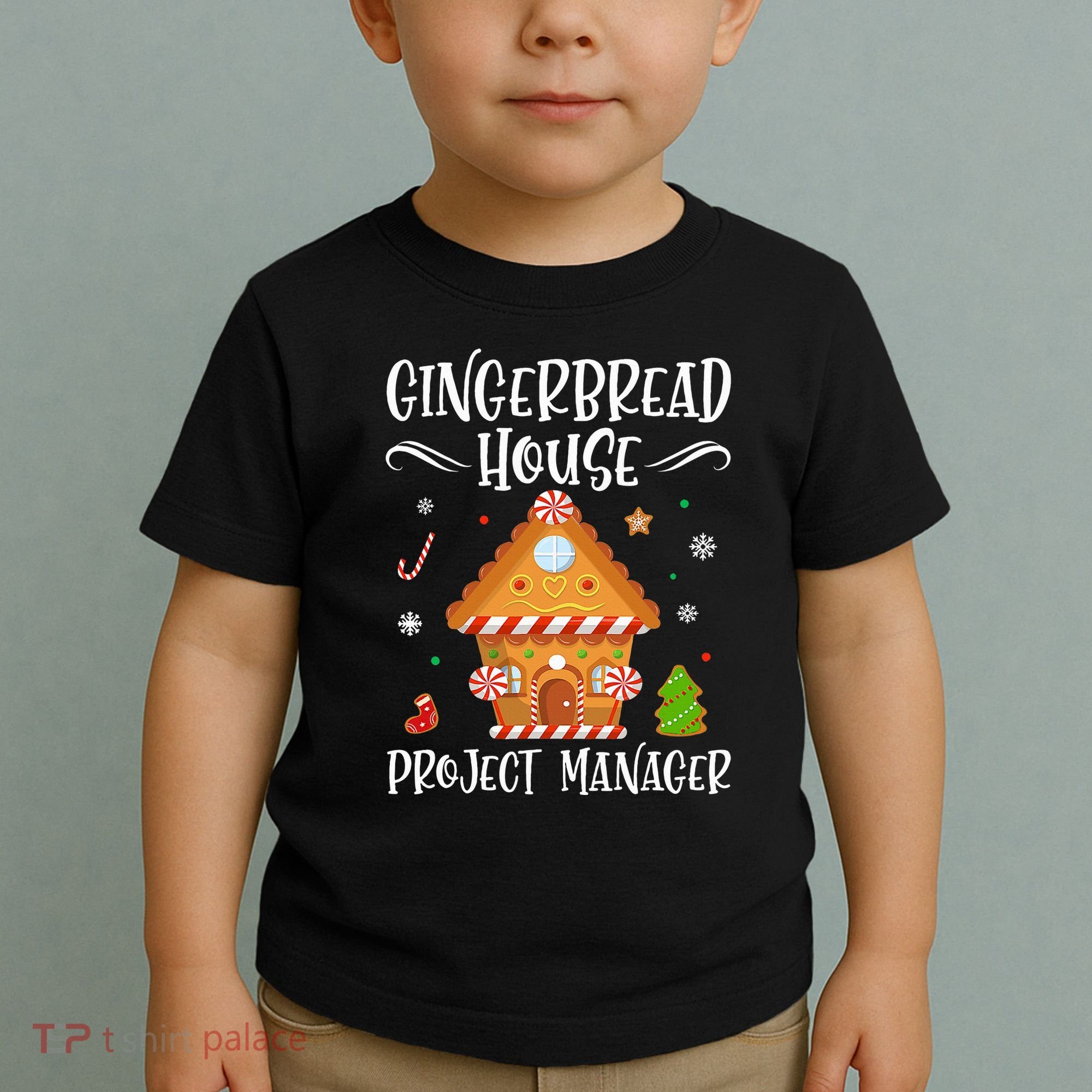 Gingerbread House Project Manager Baking Xmas Pajamas Toddler T-Shirt