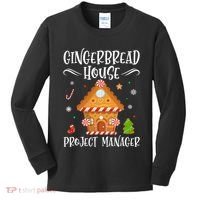 Gingerbread House Project Manager Baking Xmas Pajamas Kids Long Sleeve Shirt thumb 0