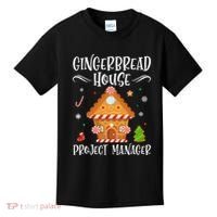 Gingerbread House Project Manager Baking Xmas Pajamas Kids T-Shirt thumb 0