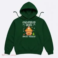 Gingerbread House Project Manager Baking Xmas Pajamas Hoodie thumb 0