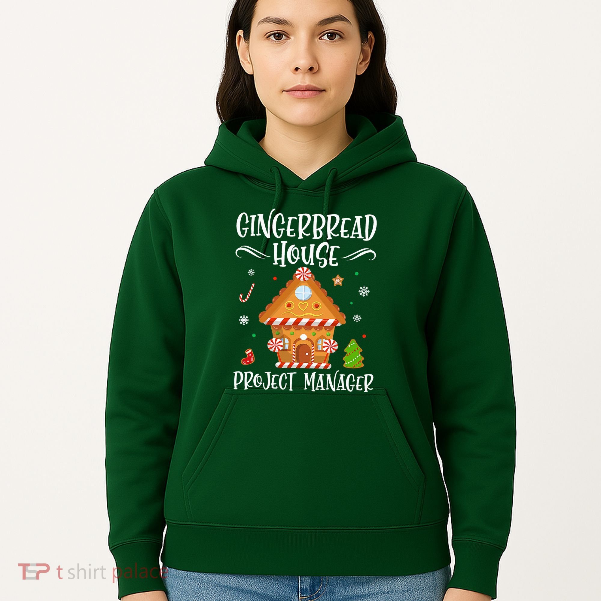 Gingerbread House Project Manager Baking Xmas Pajamas Hoodie