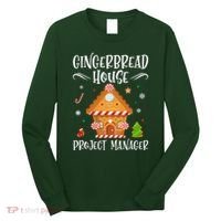 Gingerbread House Project Manager Baking Xmas Pajamas Long Sleeve Shirt thumb 0