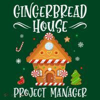 Gingerbread House Project Manager Baking Xmas Pajamas Long Sleeve Shirt thumb 2