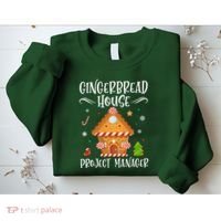 Gingerbread House Project Manager Baking Xmas Pajamas Sweatshirt thumb 2