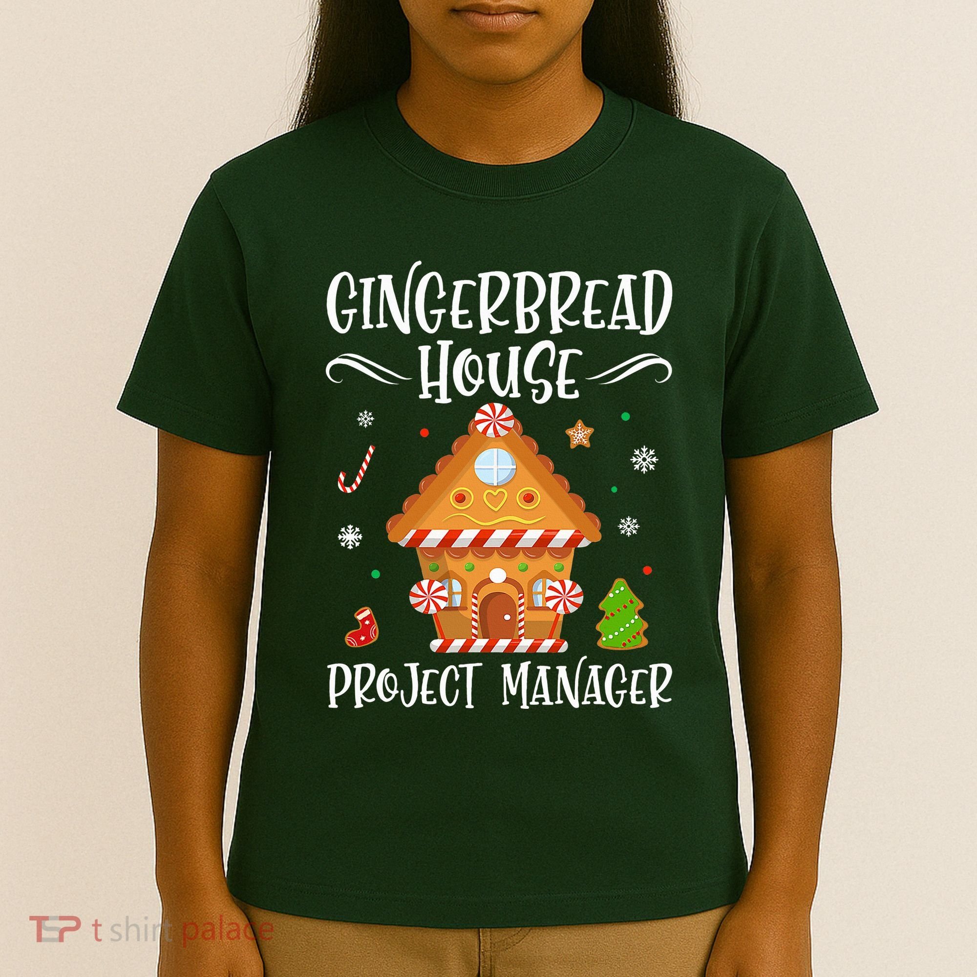 Gingerbread House Project Manager Baking Xmas Pajamas T-Shirt