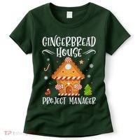 Gingerbread House Project Manager Baking Xmas Pajamas Women's T-Shirt thumb 0