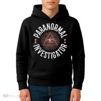 Ghost Hunter Paranormal Investigator Kids Hoodie thumb 4