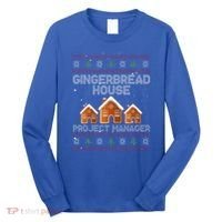 Gingerbread House Project Manager – Xmas Holiday Baking Long Sleeve Shirt thumb 0