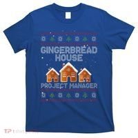 Gingerbread House Project Manager – Xmas Holiday Baking T-Shirt thumb 0