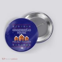 Gingerbread House Project Manager – Xmas Holiday Baking Button thumb 0