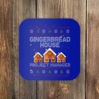 Gingerbread House Project Manager – Xmas Holiday Baking Coaster thumb 0