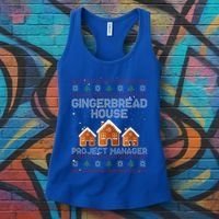 Gingerbread House Project Manager – Xmas Holiday Baking Women's Tank Top thumb 3