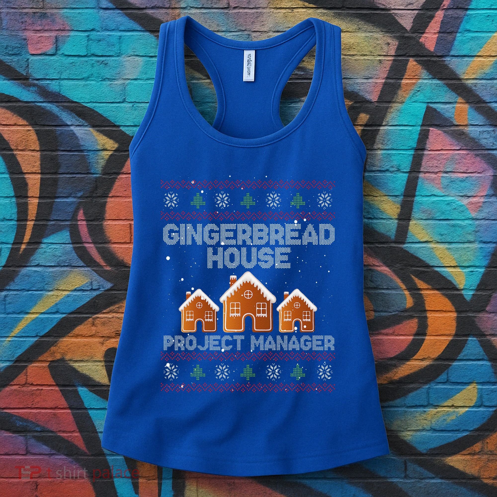 Gingerbread House Project Manager – Xmas Holiday Baking Women's Tank Top