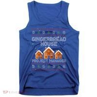 Gingerbread House Project Manager – Xmas Holiday Baking Tank Top thumb 0