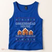 Gingerbread House Project Manager – Xmas Holiday Baking Tank Top thumb 2
