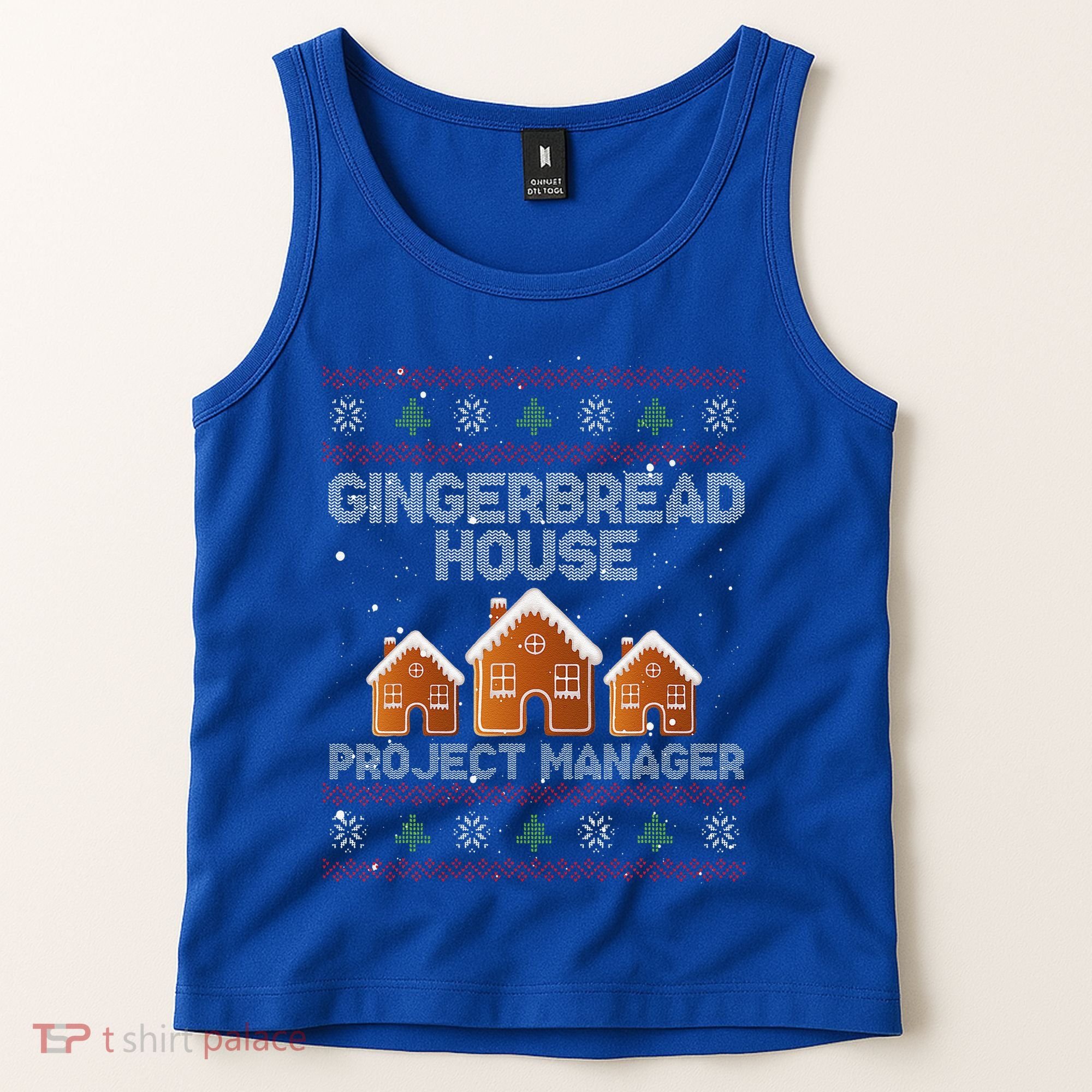 Gingerbread House Project Manager – Xmas Holiday Baking Tank Top
