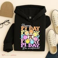Groovy Happy Pi Day 3.14 Math Teacher Daisy Flower Hoodie thumb 4