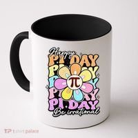 Groovy Happy Pi Day 3.14 Math Teacher Daisy Flower Coffee Mug thumb 0