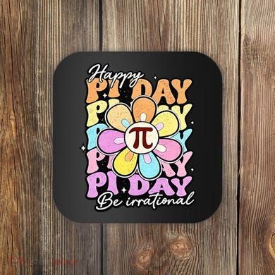 Groovy Happy Pi Day 3.14 Math Teacher Daisy Flower Coaster