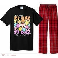 Groovy Happy Pi Day 3.14 Math Teacher Daisy Flower Pajama Set thumb 0