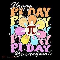 Groovy Happy Pi Day 3.14 Math Teacher Daisy Flower Women's Hoodie thumb 2
