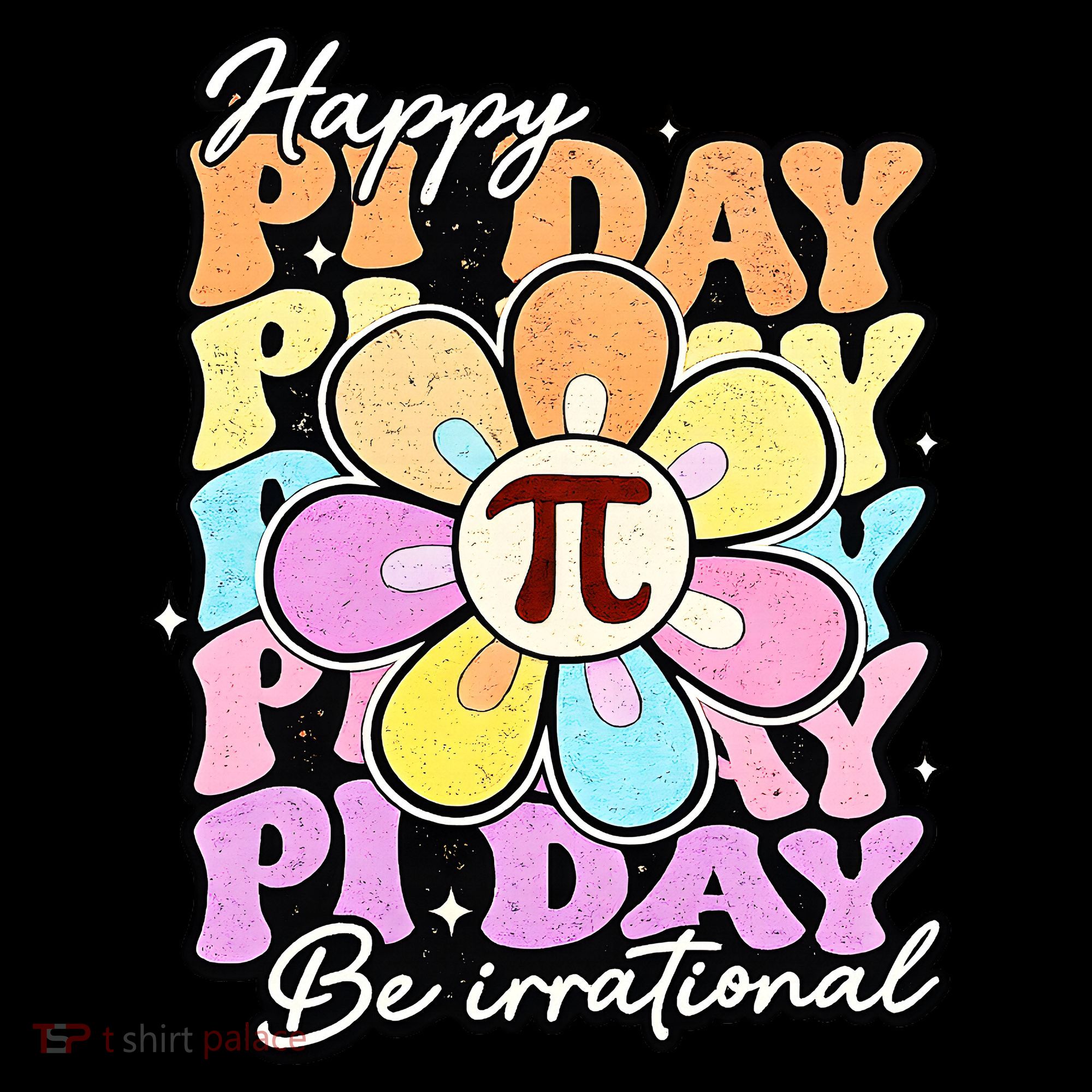 Groovy Happy Pi Day 3.14 Math Teacher Daisy Flower Women's Hoodie