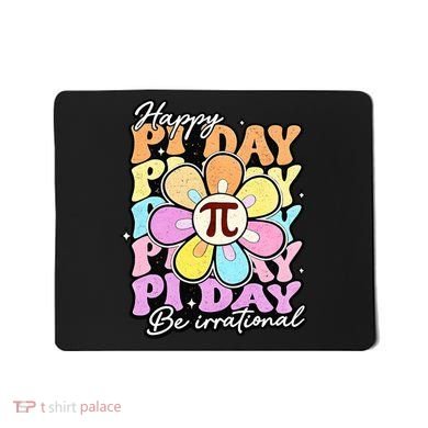 Groovy Happy Pi Day 3.14 Math Teacher Daisy Flower Mousepad