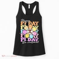 Groovy Happy Pi Day 3.14 Math Teacher Daisy Flower Women's Tank Top thumb 0