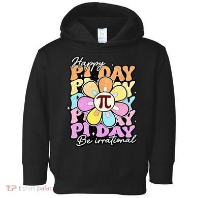 Groovy Happy Pi Day 3.14 Math Teacher Daisy Flower Toddler Hoodie
